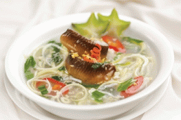 Canh lươn nấu bắp chuối hột