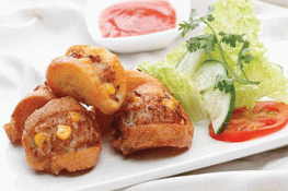 Lạ miệng với bánh mì chiên thịt cua