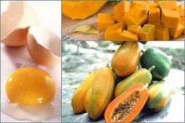 Đẹp tự nhiên với đu đủ, bí đỏ trứng gà