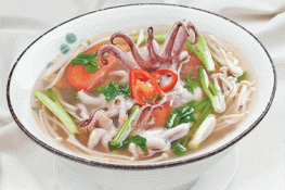 Lạ miệng với canh râu mực nấu ngót