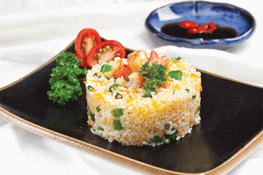 Bổ dưỡng với cơm tôm bí đỏ