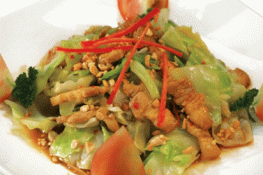 Bắp cải xào xốt tương