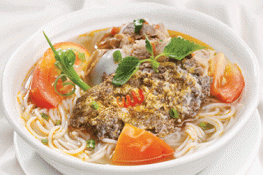 Bún riêu cua xí quách