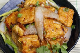 Đậu phụ xào hành gừng