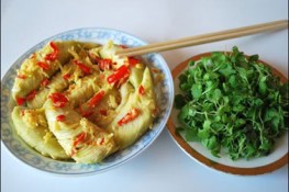 Lạ miệng với chuối chần