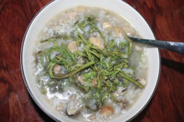 Cháo rau chạy