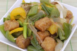 Cá rán giòn xào chua ngọt