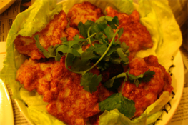 Thơm ngon món gà chiên ngô