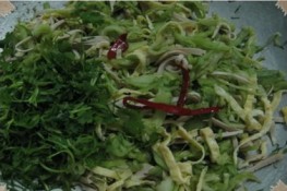 Món dọc mùng ở 3 miền
