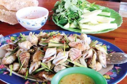 Thưởng thức ốc đực
