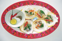 Món ngon từ sò điệp nướng tiêu sọ