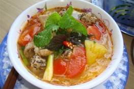 Món ngon bữa sáng: Bún thịt viên