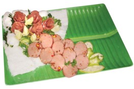 Thơm ngon "Bánh hỏi cuộn nem chua nướng"