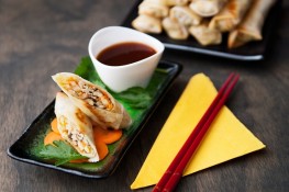 Hấp dẫn với nem chay nướng