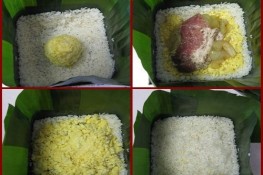 Học cách gói bánh chưng bằng lá chuối cho ngày Tết