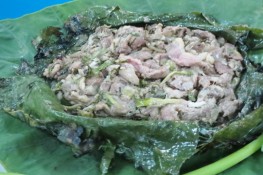 Vịt xiêm nướng lá bạc hà