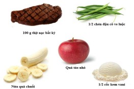 Thực đơn giảm 4,5 kg trong 3 ngày