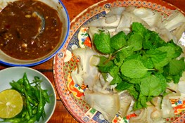 Hương vị mít luộc chấm mắm nêm dân dã, đậm đà