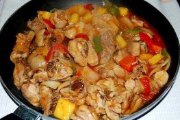 Gà già xốt cà chua