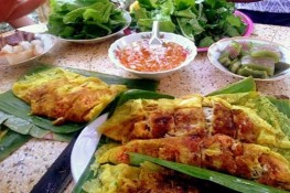 Hấp dẫn bánh xèo cá trắng miền Tây 