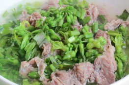 Món ngon với "hoa thiên lý thịt bò" 