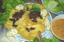 Nhớ bánh xèo nhân dế