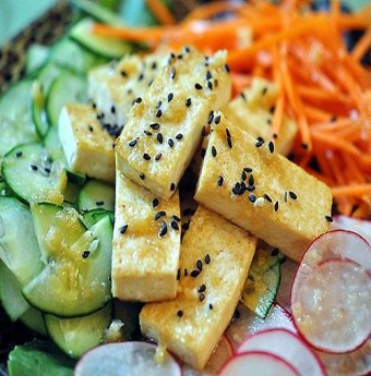 Salad Dưa Chuột Đậu Phụ