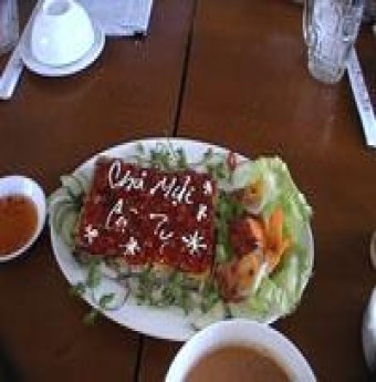 Chả mực bánh cuốn