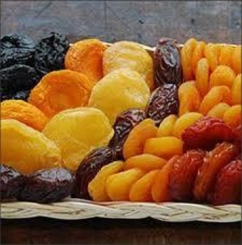 Nguồn năng lượng trừ trái cây sấy khô