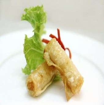 Phở cuốn tôm rán