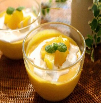 Pudding xoài nước cốt dừa