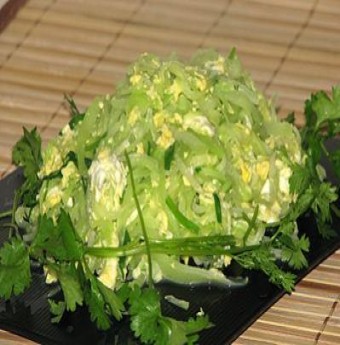 Lạ miệng su su xào trứng