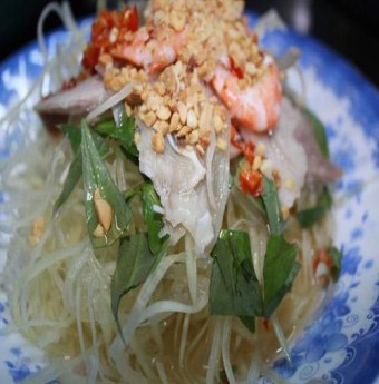 Cách làm gỏi đu đủ tôm, thịt chua ngọt