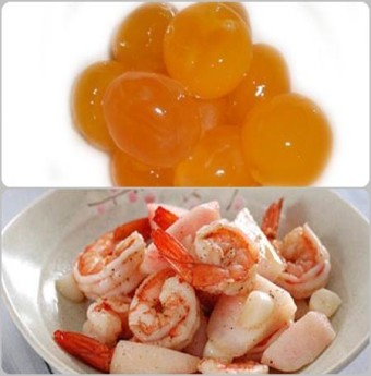 Món ngon ngày tết: Tôm rang trứng muối