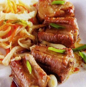 Sườn non kho dưa -Món ngon ngày tết
