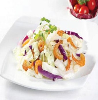 Bắp cải xào tôm, cua