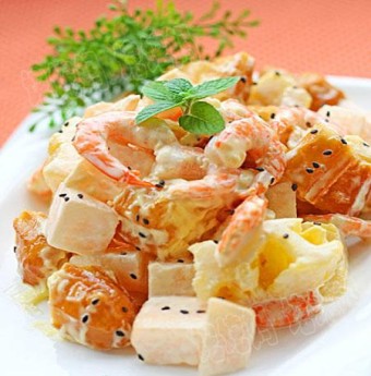 Salat tôm quẩy 