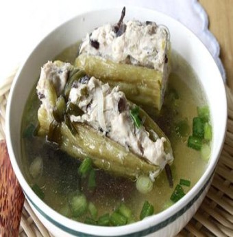 Đầu xuân thưởng thức món mướp đắng nhồi thịt