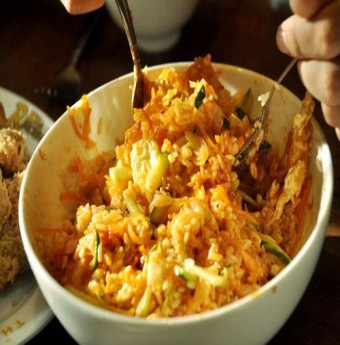Cơm trộn kim chi nướng