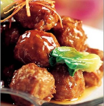 Khoai lang nhân thịt chiên giòn