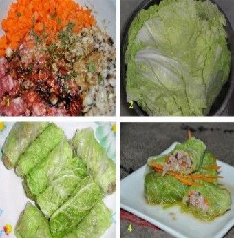 Món ngon mùa hè: Bắp cải cuốn thịt hấp