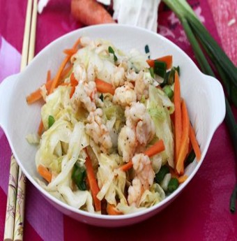 Cách làm món Bắp cải xào tôm