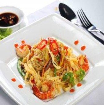 Món ngon dễ làm: Bún xào tôm