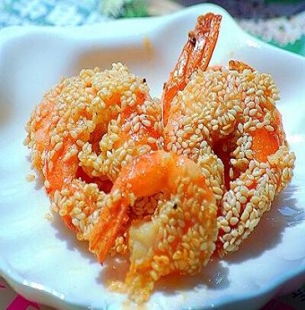 Tôm tẩm vừng chiên giòn cho cuối tuần