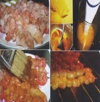 Hướng dẫn làm món tôm nướng xiên xốt xoài