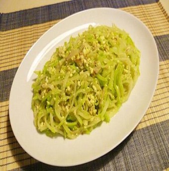 Su su xào trứng nhanh gọn cho bữa trưa