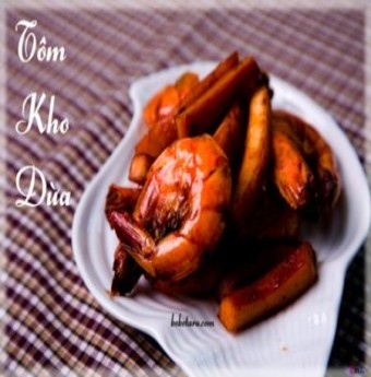  Tốn cơm trưa với tôm kho dừa