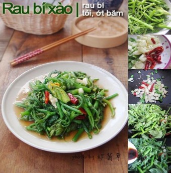 Rau bí xào tỏi