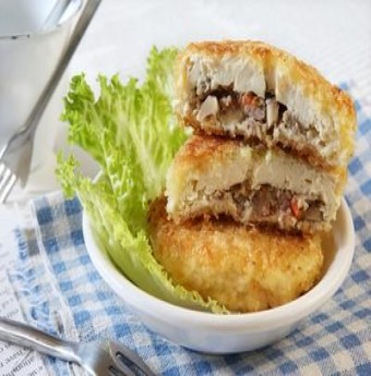 Đậu nhồi thịt chiên