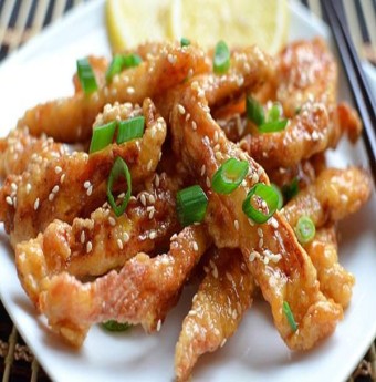 Gà chiên tẩm vừng hấp dẫn